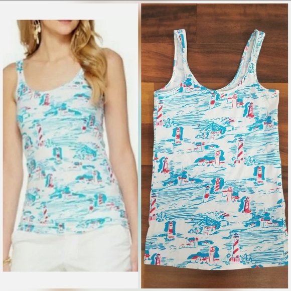 Lilly Pulitzer Tops - Lilly Pulitzer Lighthouse Tank top XS